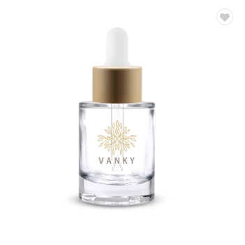 30ml glass cosmetic face serum bottle