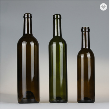 amber wine Glass Bottle