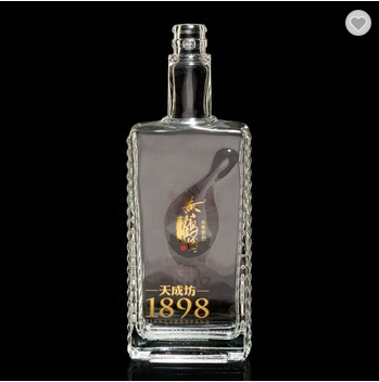 liquor rectangle 500ml spirit bottle flint